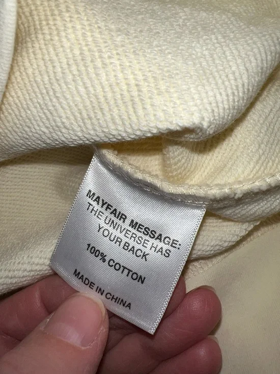 NEW The Mayfair Group Cream Sweatshirt with Blue Bear Design - Picture 6 of 6